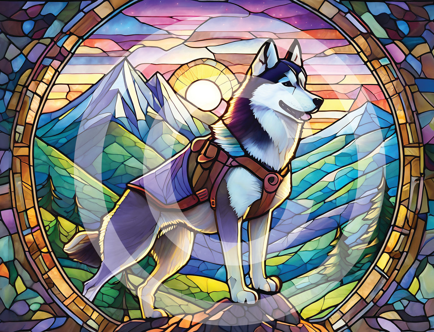 Canvas - Husky - King of the Mountain