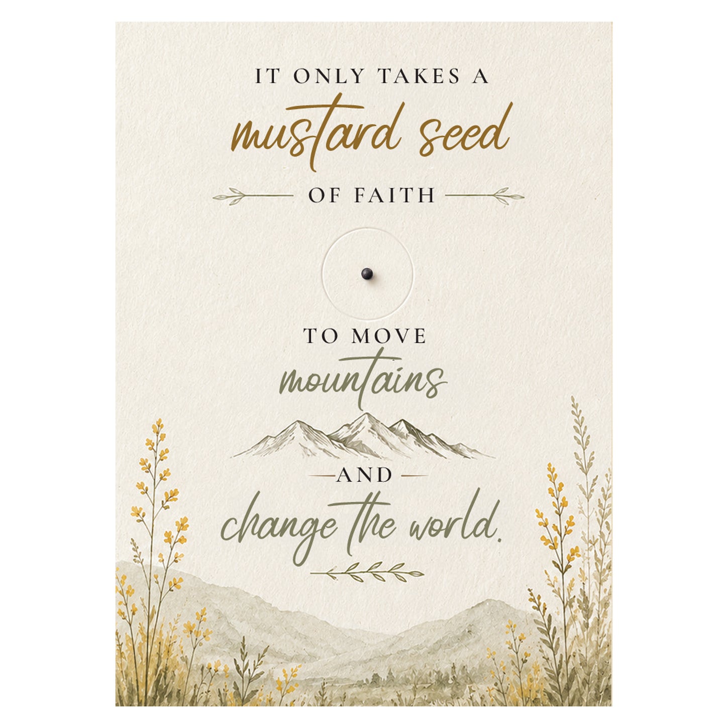 Faith of a Mustard Seed
