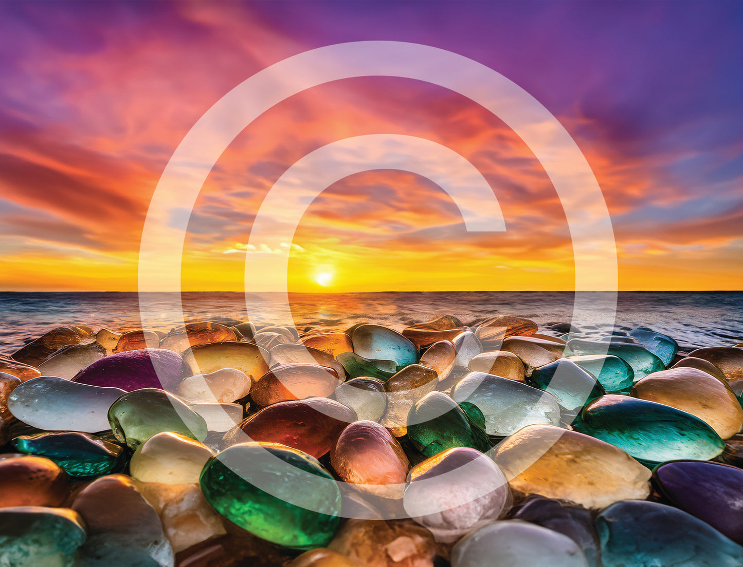 Canvas - Sunset Seaglass