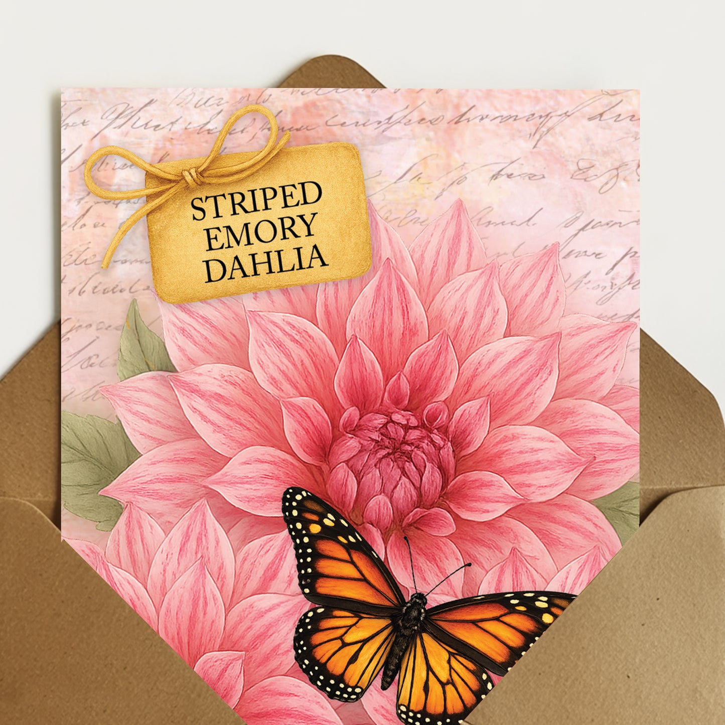 Striped Emory Dahlia