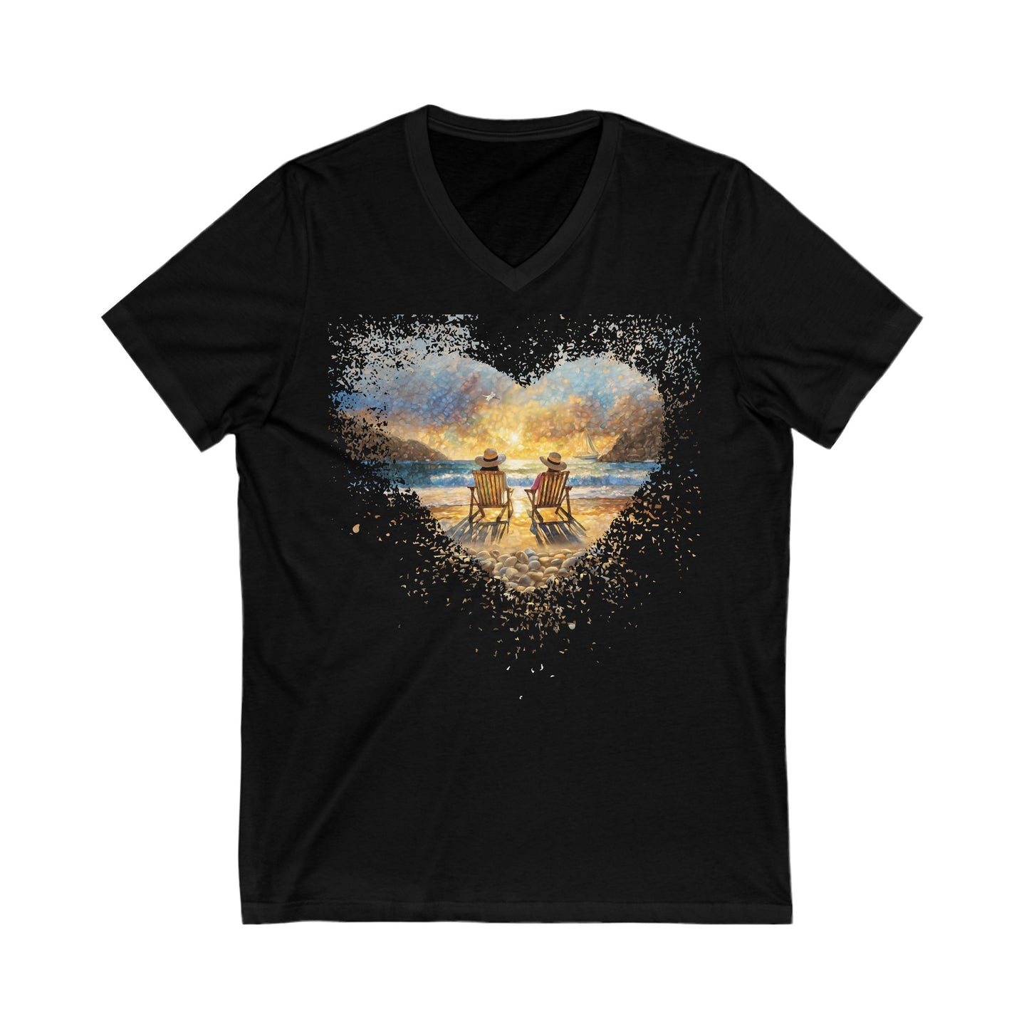 Kindred Spirits Unisex Jersey Short Sleeve V-Neck Tee