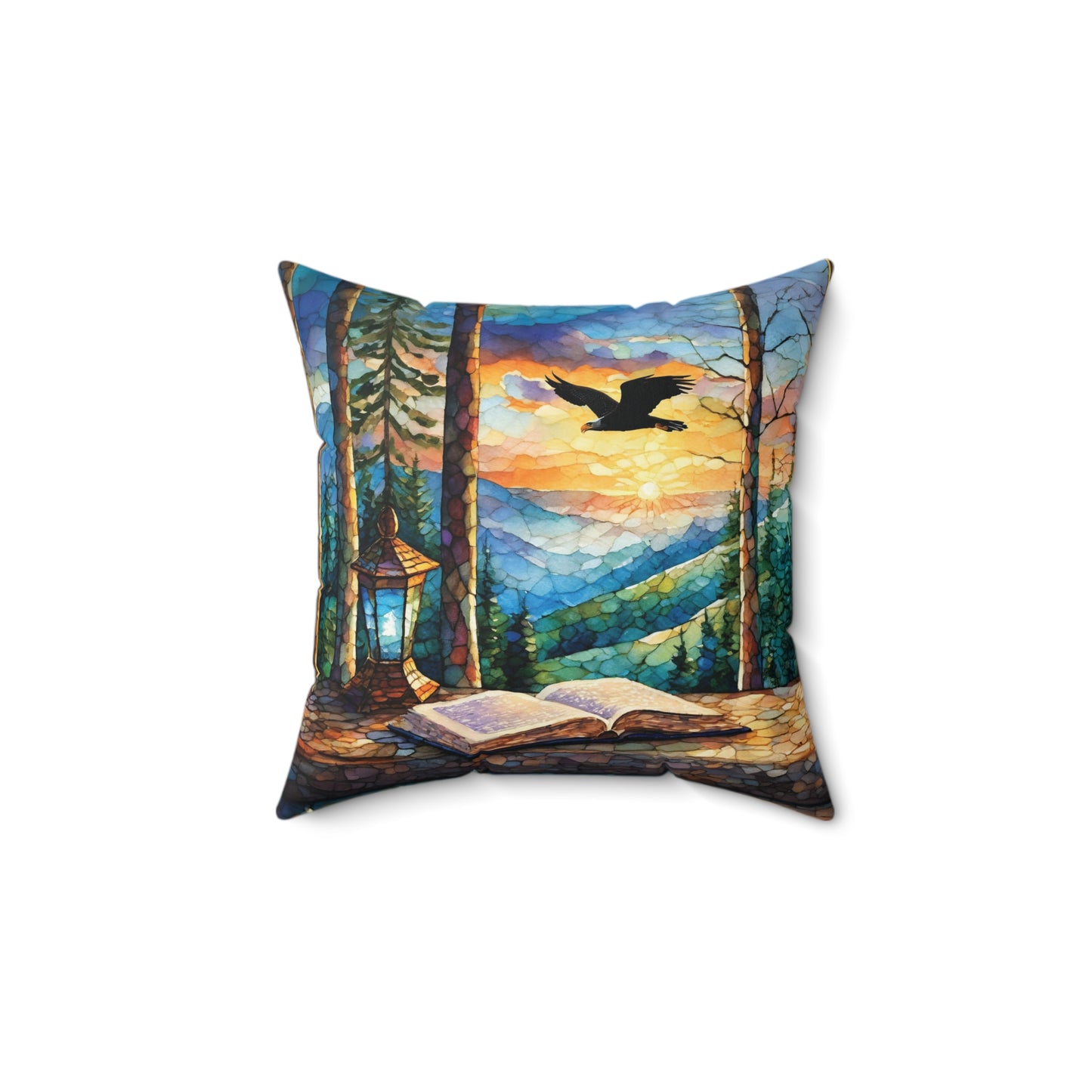 Quiet Time Spun Polyester Square Pillow