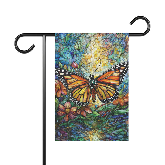 Whimsical Butterfly Flag Garden & House Banner