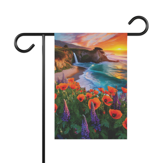 California Poppies Coast Garden & House Banner