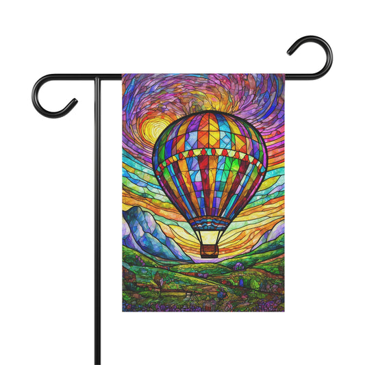 Hot Air Balloon Wine Country Flag Garden & House Banner