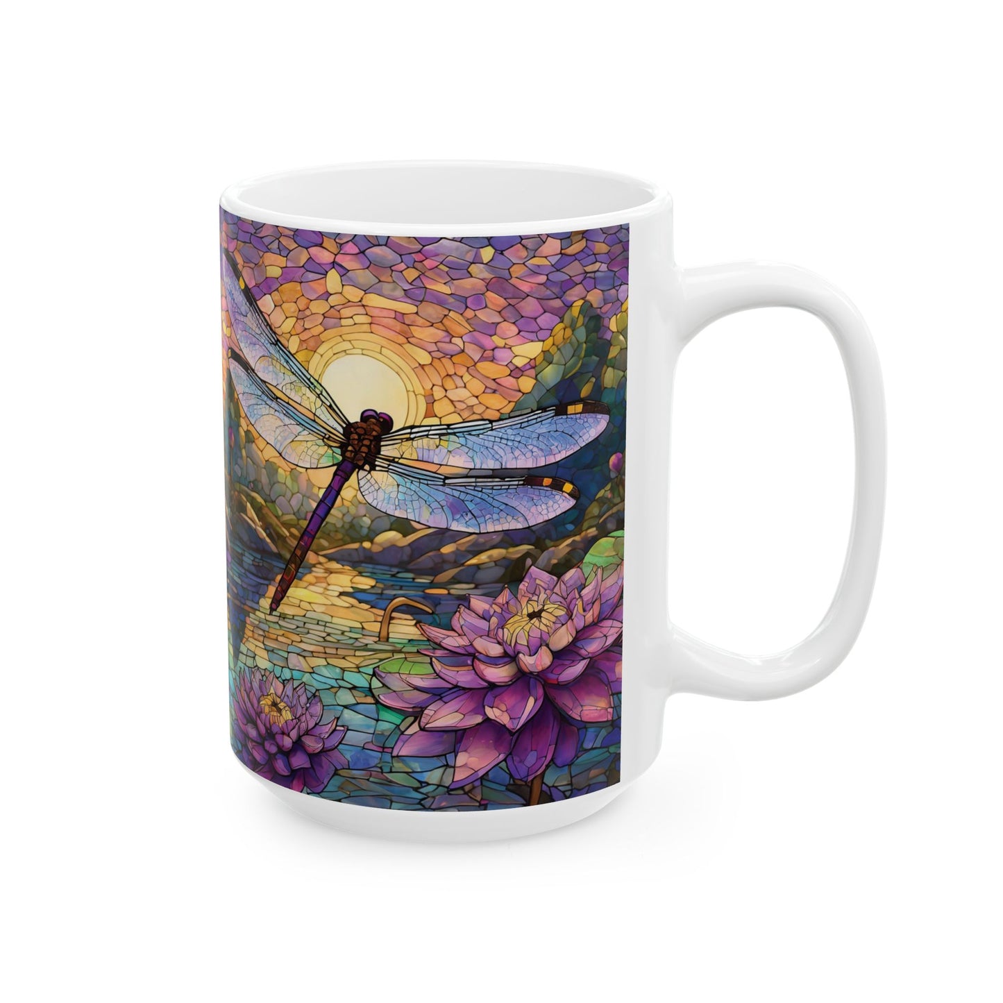 Dragonfly Lovers Ceramic Mug, (11oz, 15oz)