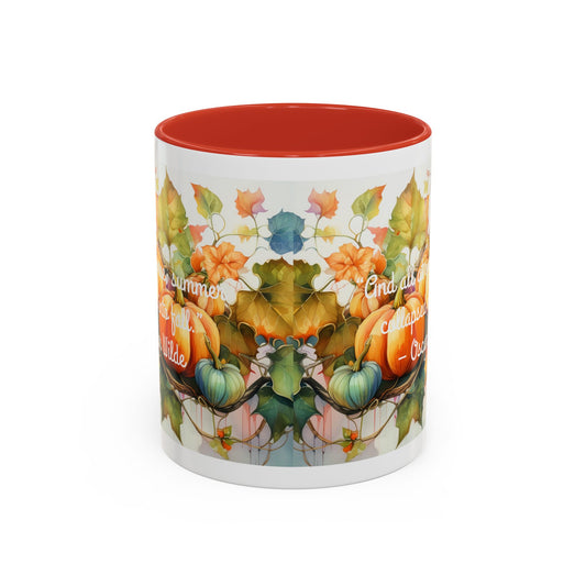 Summer Collapsed Into Fall Accent Coffee Mug (11, 15oz)