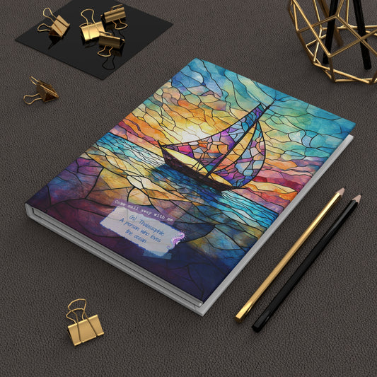 Sailboat Journal Sunset Sky Notebook Writing Journal Sketchbook Travel Journal Gift for Writer