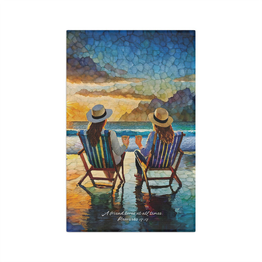 Friendship Beach Time Microfiber Tea Towel