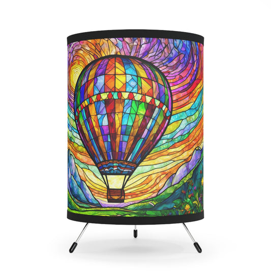 Hot Air Balloon Tripod Lamp with High-Res Printed Shade, US\CA plug