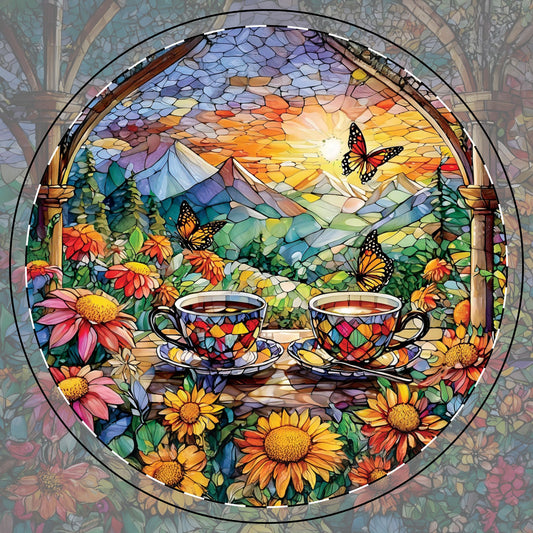 Garden Tea Ceramic Coaster