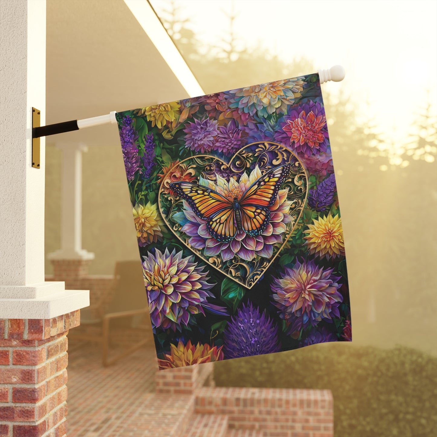 Butterfly Lovers Flag Garden & House Banner