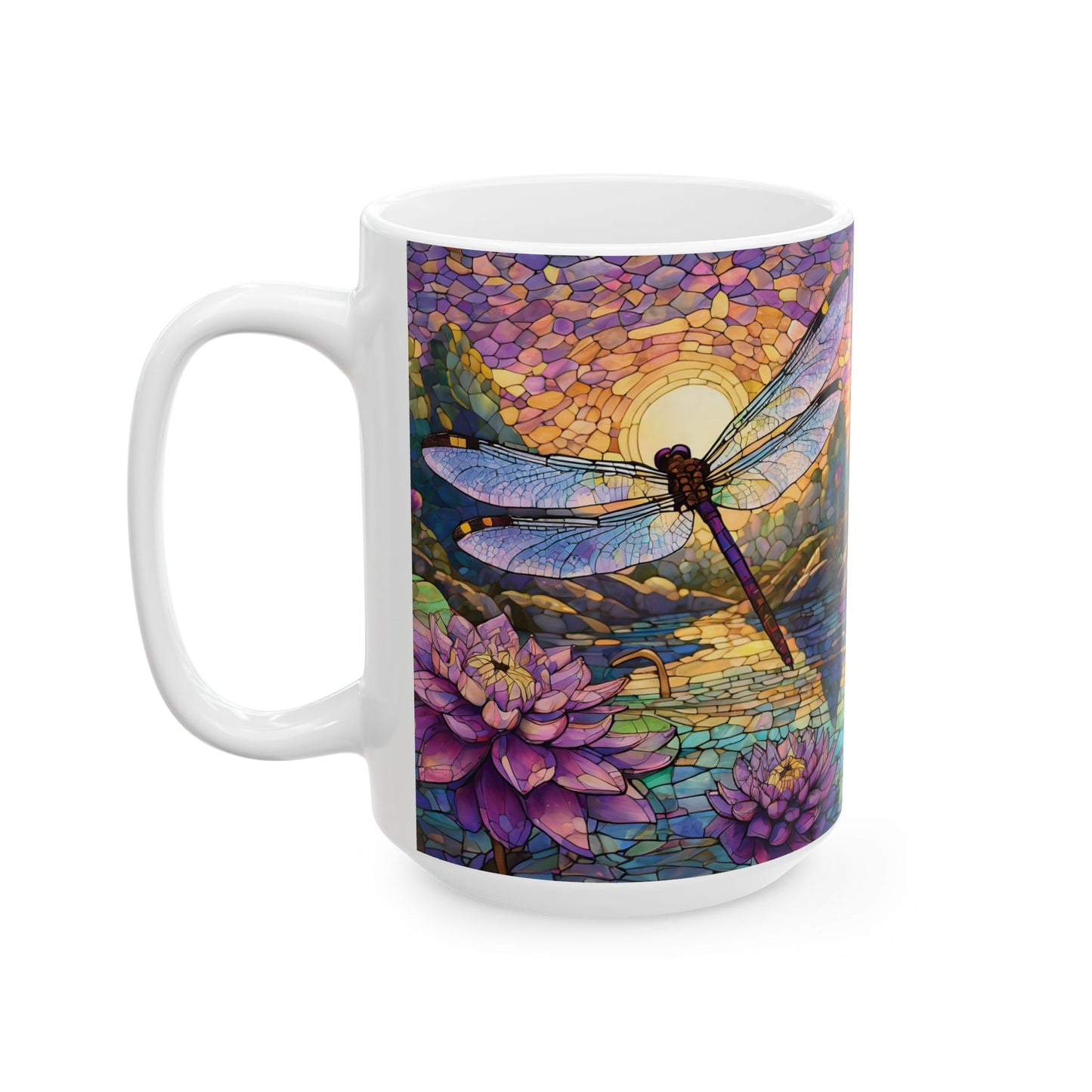 Dragonfly Lovers Ceramic Mug, (11oz, 15oz)