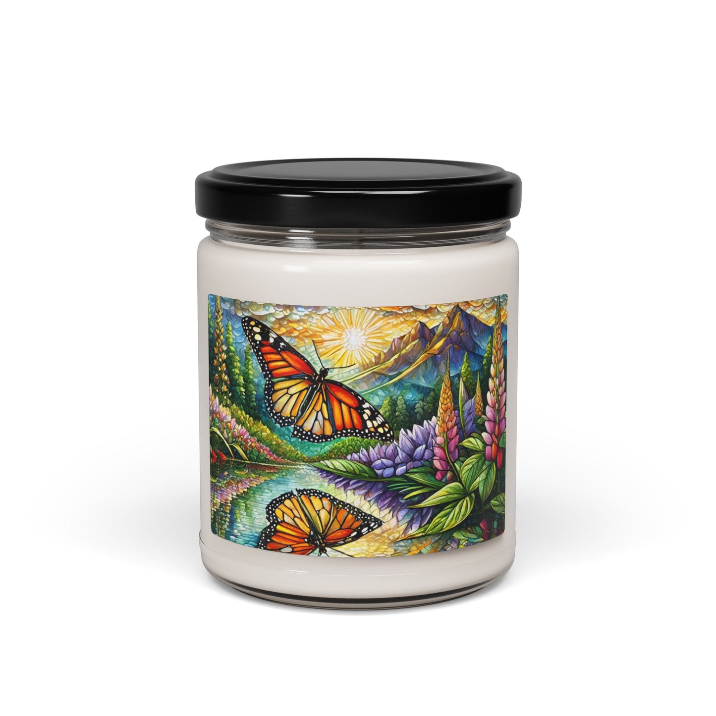 Butterfly Reflection Scented Soy Candle, 9oz