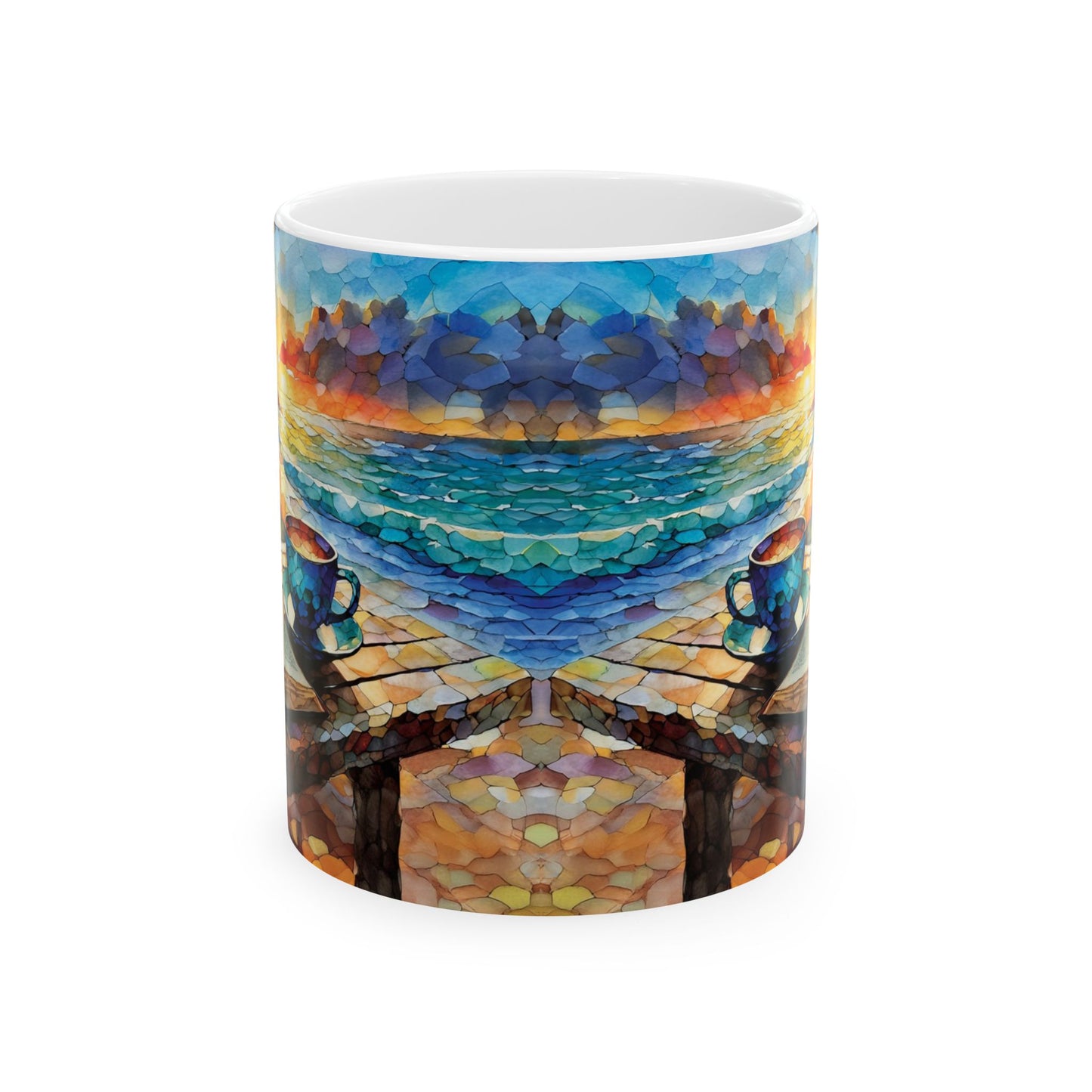 Quiet Time by the Sea Ceramic Mug, (11oz, 15oz)