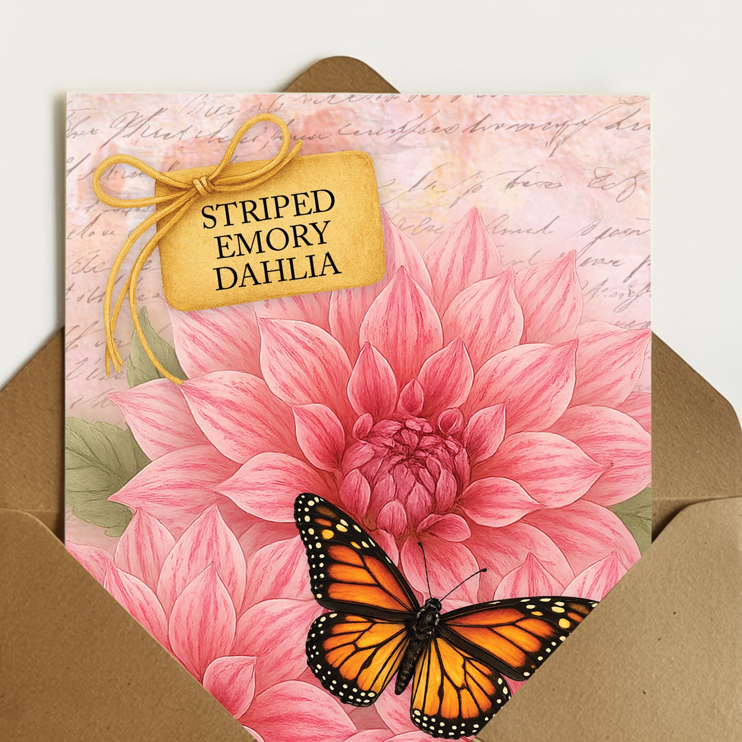 Striped Emory Dahlia