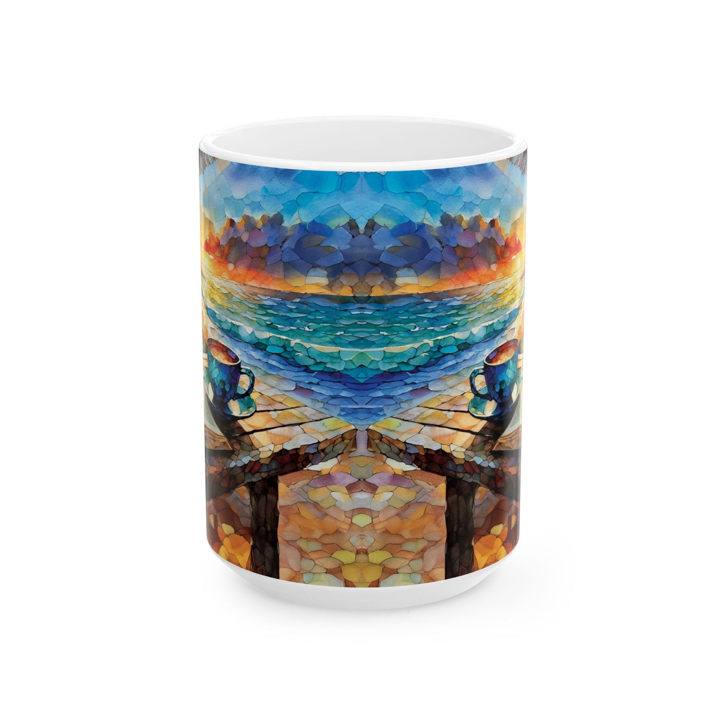 Quiet Time by the Sea Ceramic Mug, (11oz, 15oz)