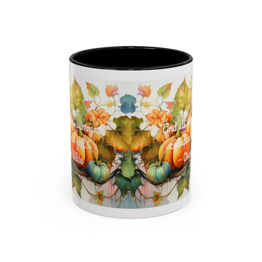 Summer Collapsed Into Fall Accent Coffee Mug (11, 15oz)