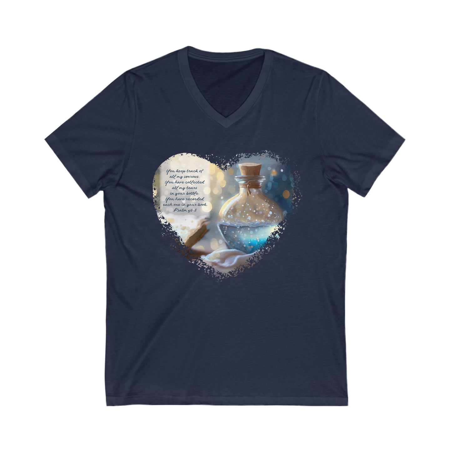 Tears in a Bottle, Jersey Short Sleeve V-Neck Tee