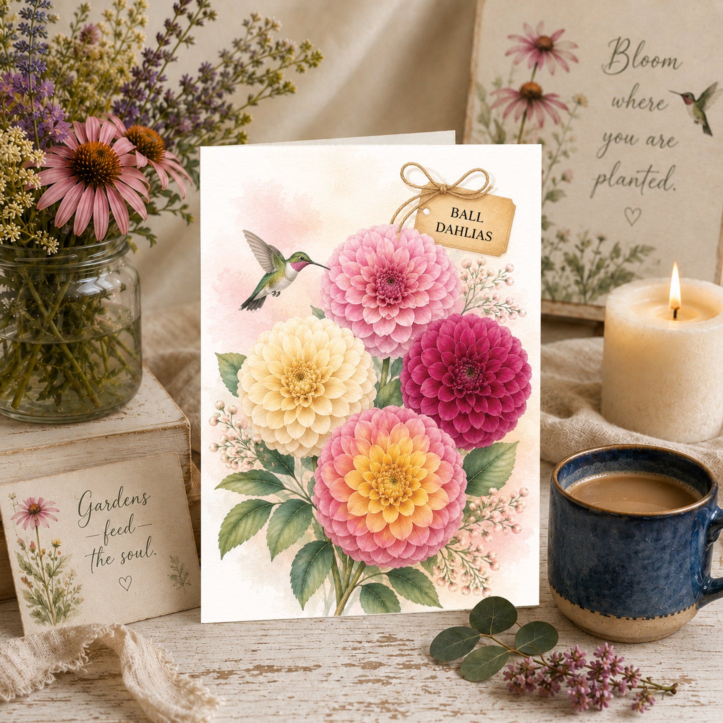 Ball Dahlias