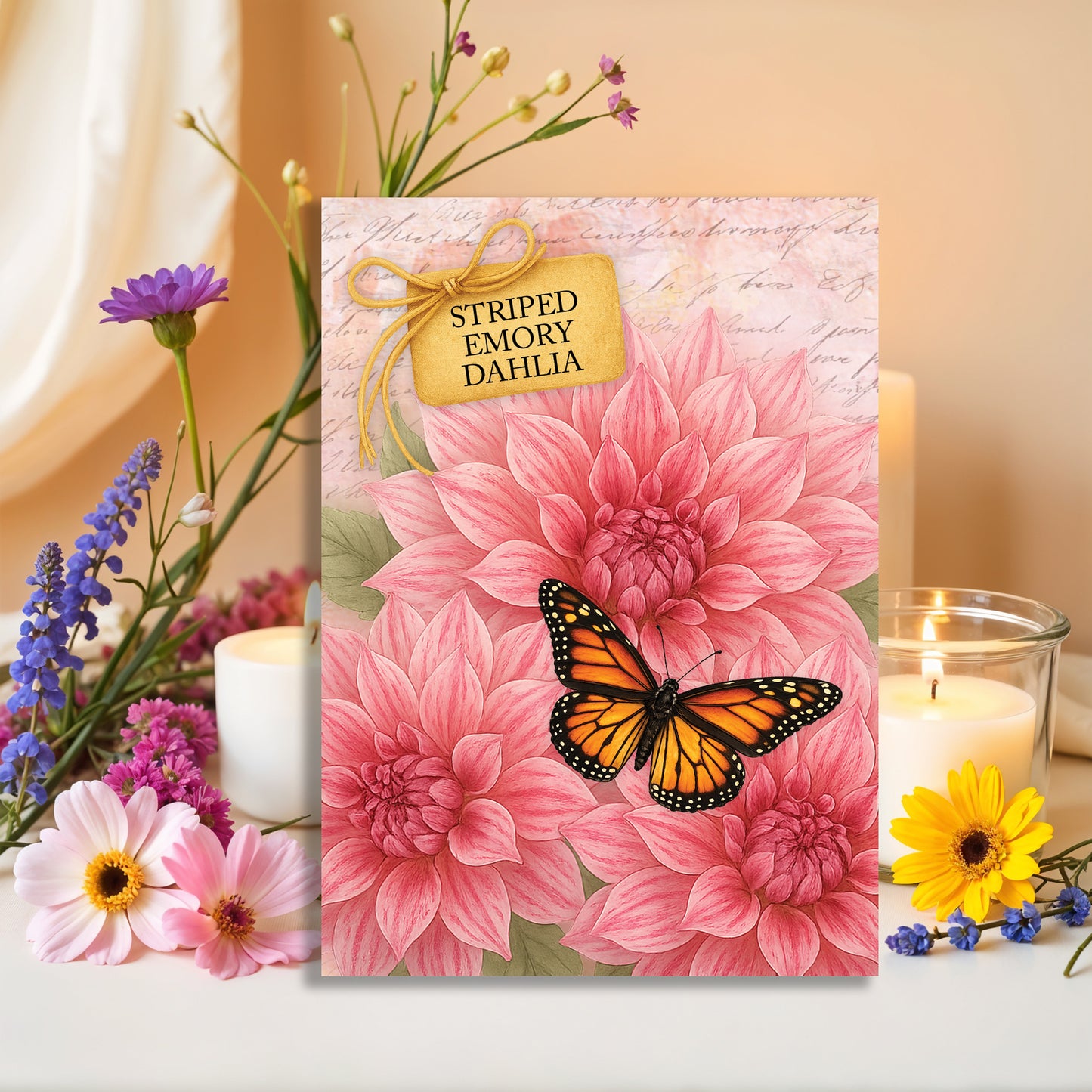 Striped Emory Dahlia