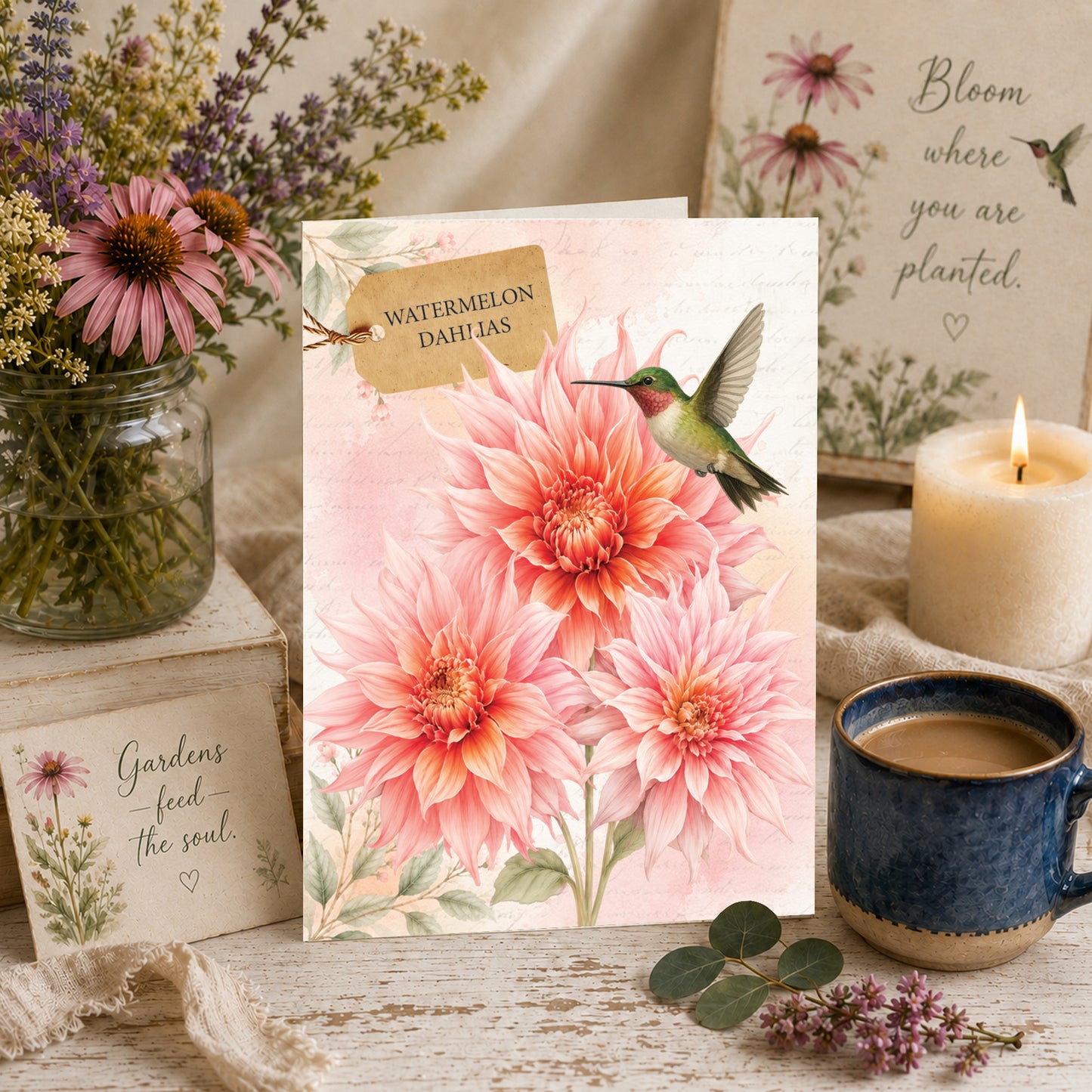 Watermelon Dahlias