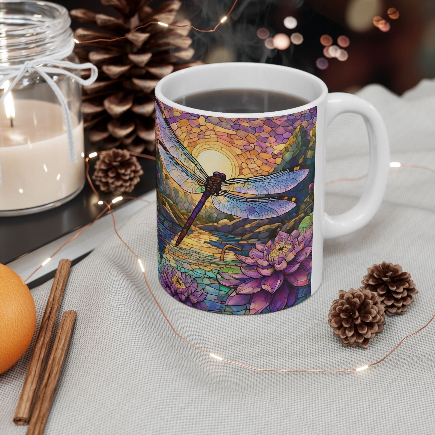 Dragonfly Lovers Ceramic Mug, (11oz, 15oz)