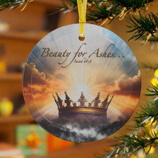 Beauty for Ashes Light Catcher Glass Ornament