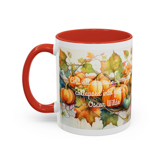 Summer Collapsed Into Fall Accent Coffee Mug (11, 15oz)