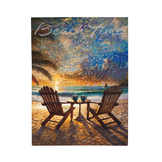 Copy of Beach Time Velveteen Plush Blanket