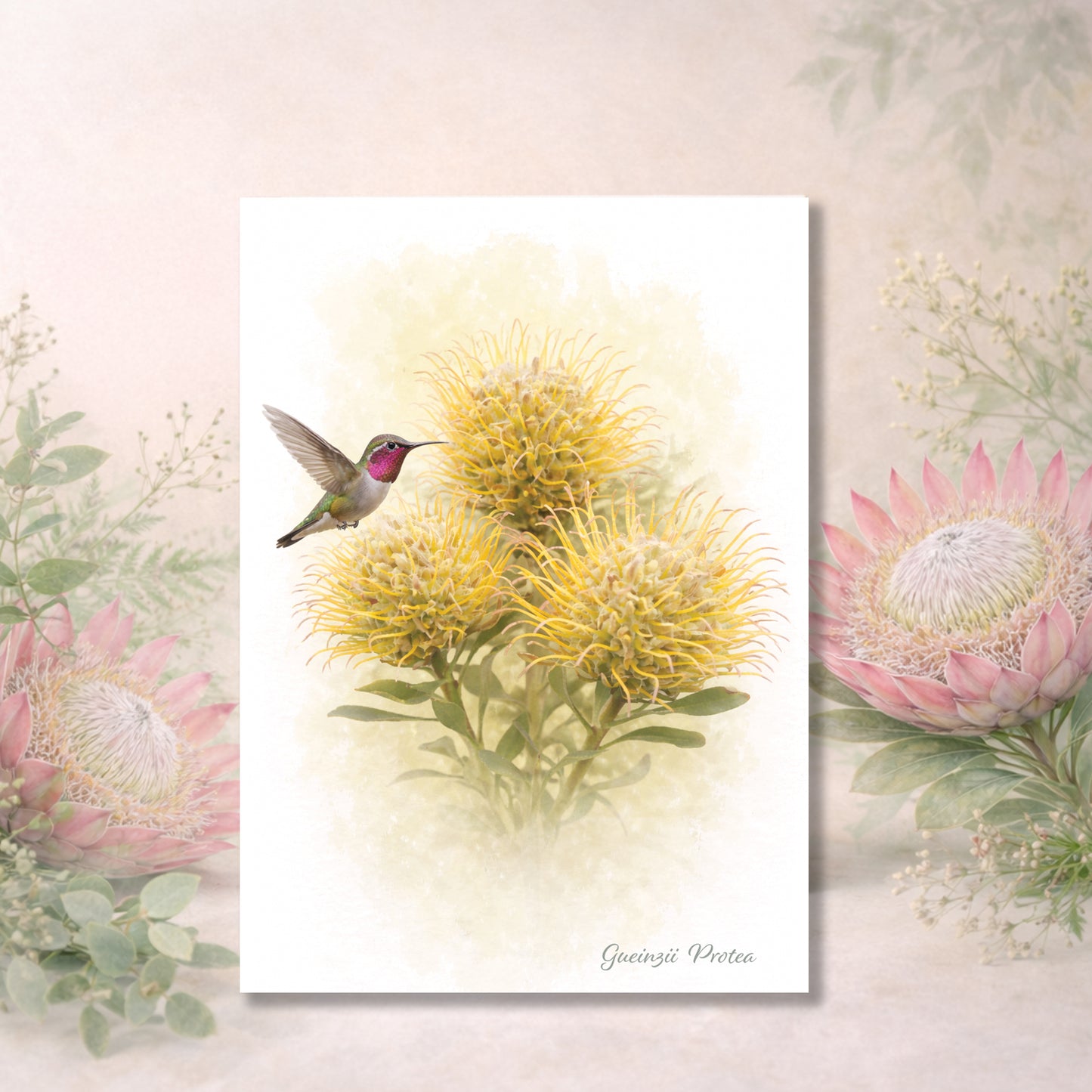Gueinzii  Protea Greeting Card
