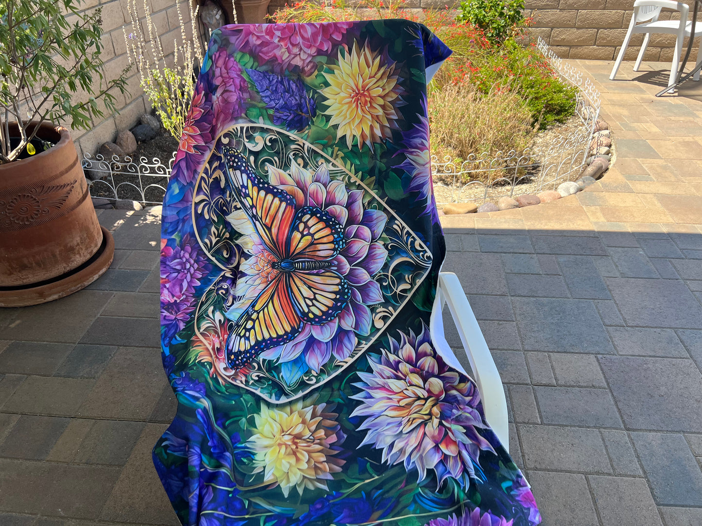 Butterfly Heart Beach Towel