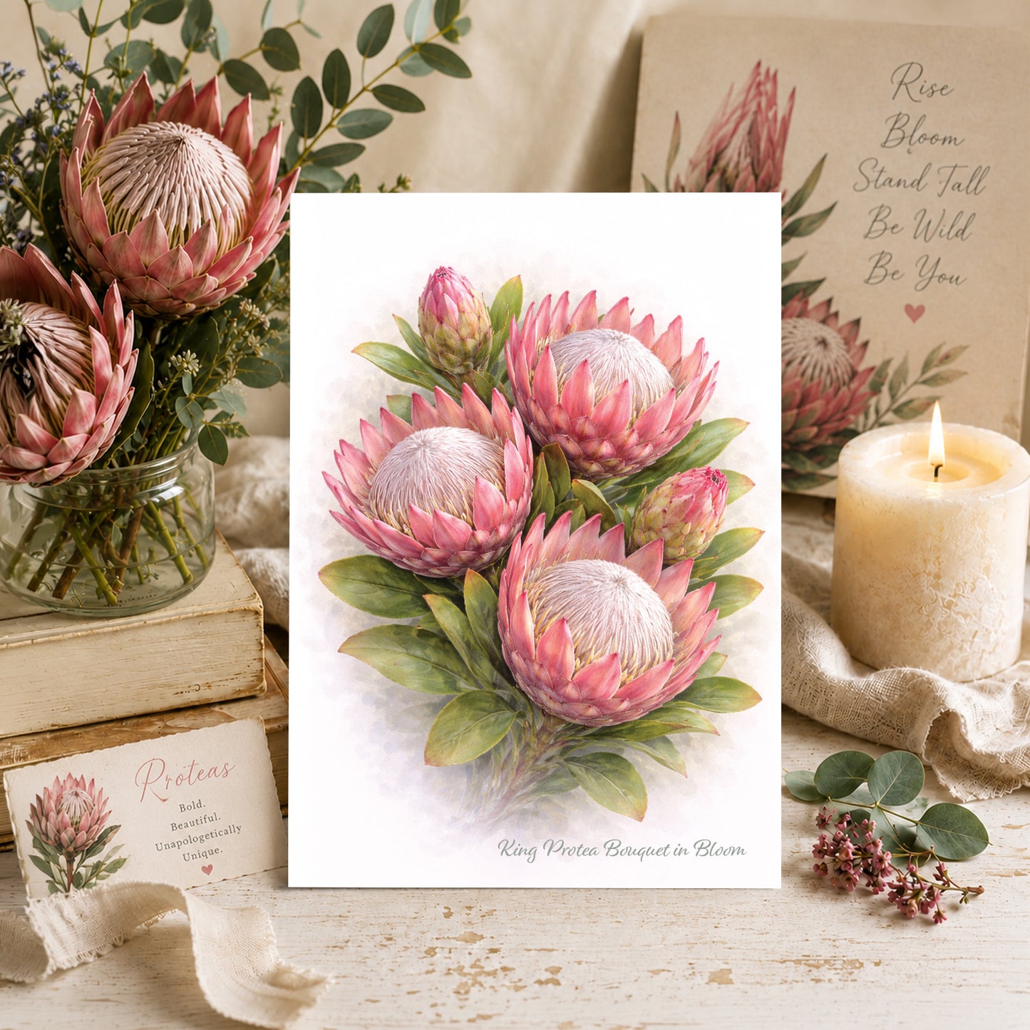 King Protea Bouquet in Bloom