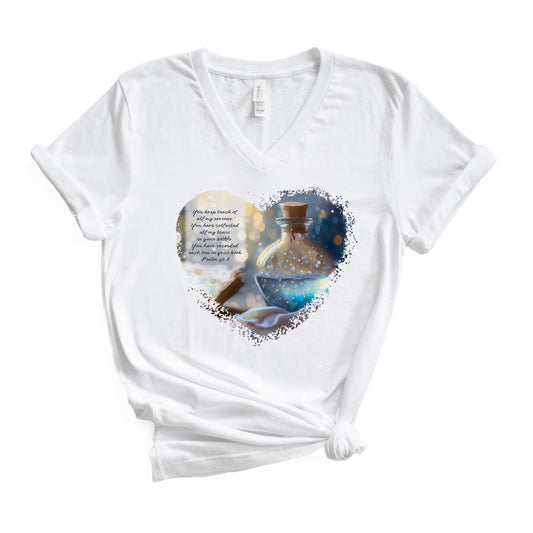 Tears in a Bottle, Jersey Short Sleeve V-Neck Tee