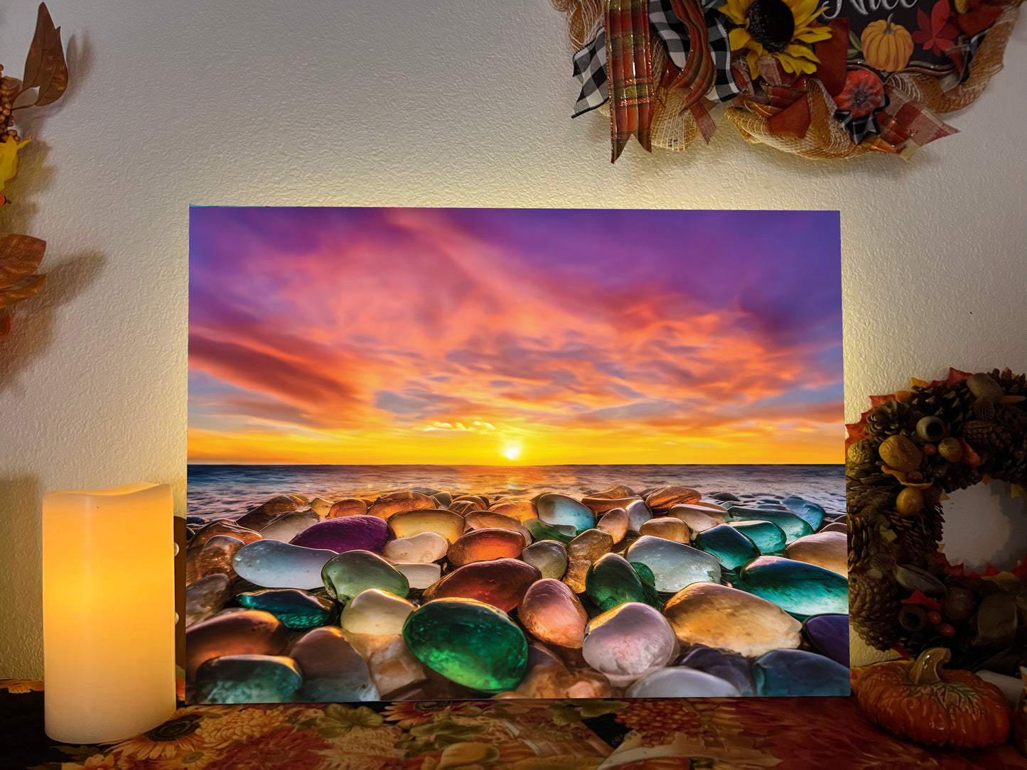 Canvas - Sunset Seaglass